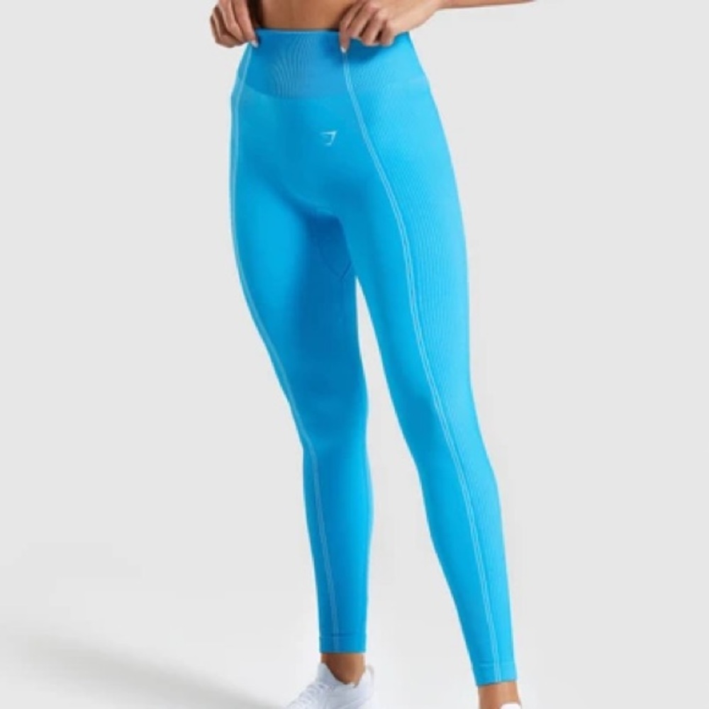 GYMSHARK ULTRA SEAMLESS LEGGINGS BLUE